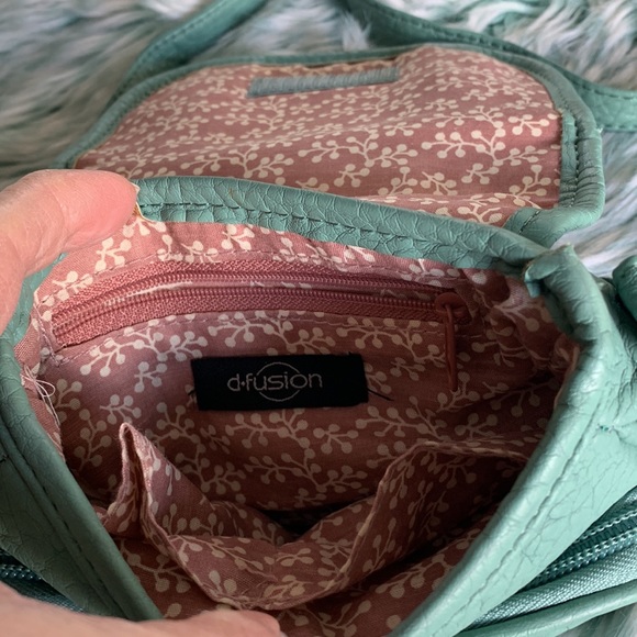 D-Fusion, Teal Shoulder Purse - Picture 5 of 15
